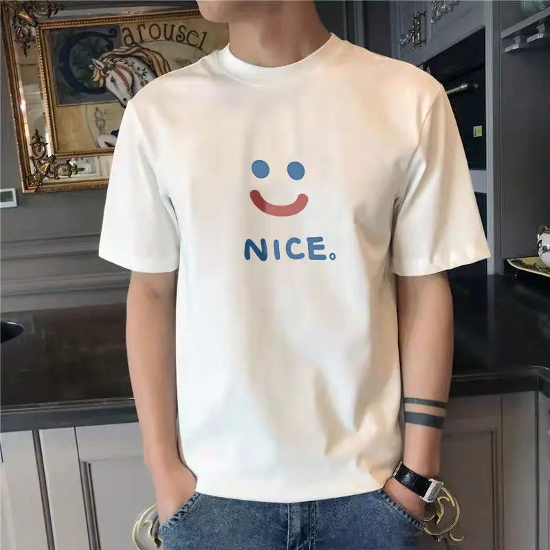Korean Style Black T-shirt with "Ye S!" Print - Image 31