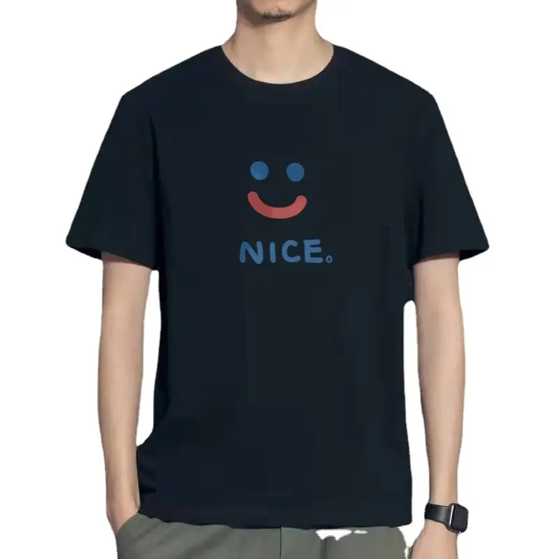 Korean Style Black T-shirt with "Ye S!" Print - Image 33