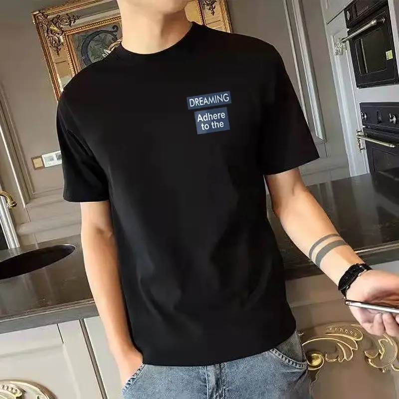 Korean Style Black T-shirt with "Ye S!" Print - Image 11