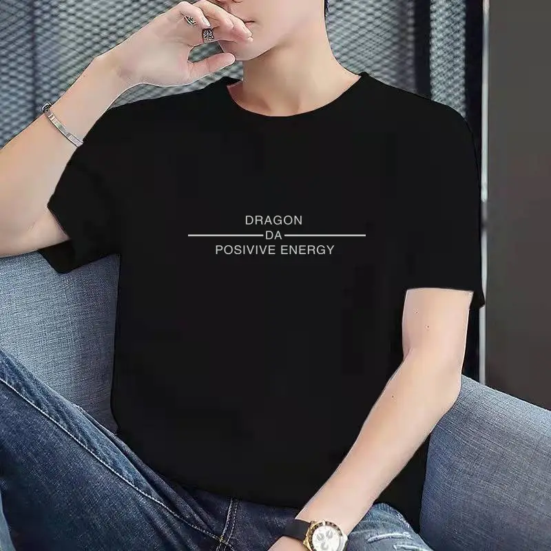 Korean Style Black T-shirt with "Ye S!" Print - Image 21