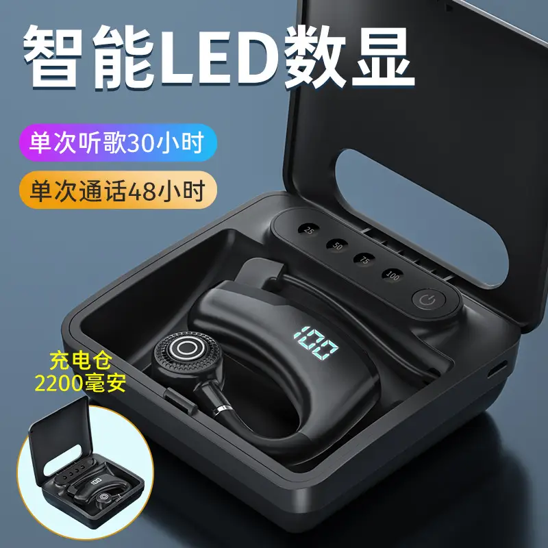 V9S Bluetooth Headset with Digital Display & Charging Bin - Image 7