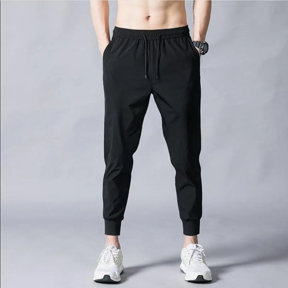 Men Korean Style Cargo Pants Black Loose Fit 2021 - Image 7