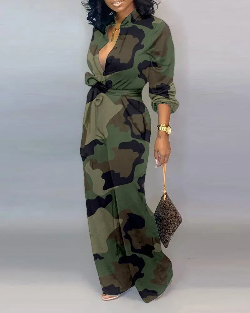 2021 Leopard Print Camo Jumpsuit for Women — feature 1