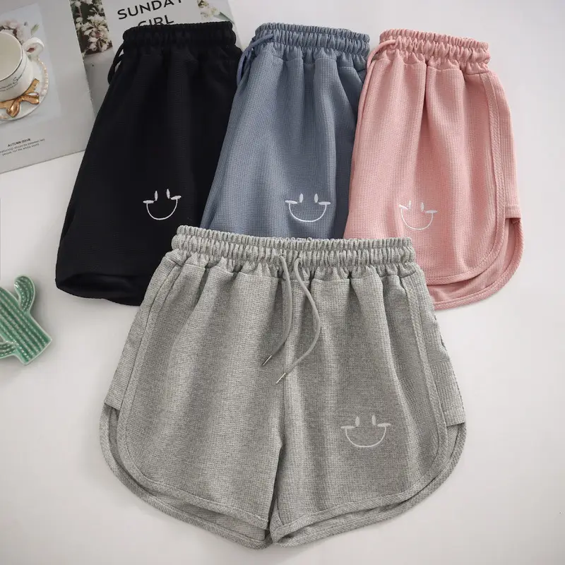 Women Waffle Knit Shorts 2025 Summer Loose Fit — feature 10