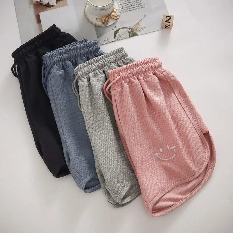 Women Waffle Knit Shorts 2025 Summer Loose Fit — feature 11