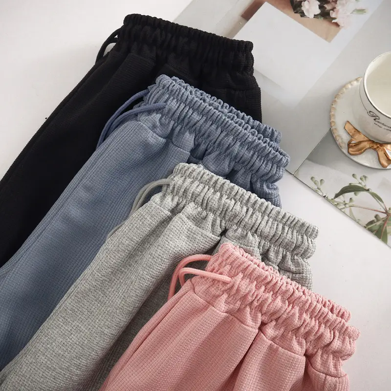 Women Waffle Knit Shorts 2025 Summer Loose Fit — feature 12