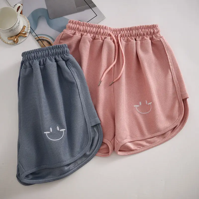 Women Waffle Knit Shorts 2025 Summer Loose Fit — feature 13
