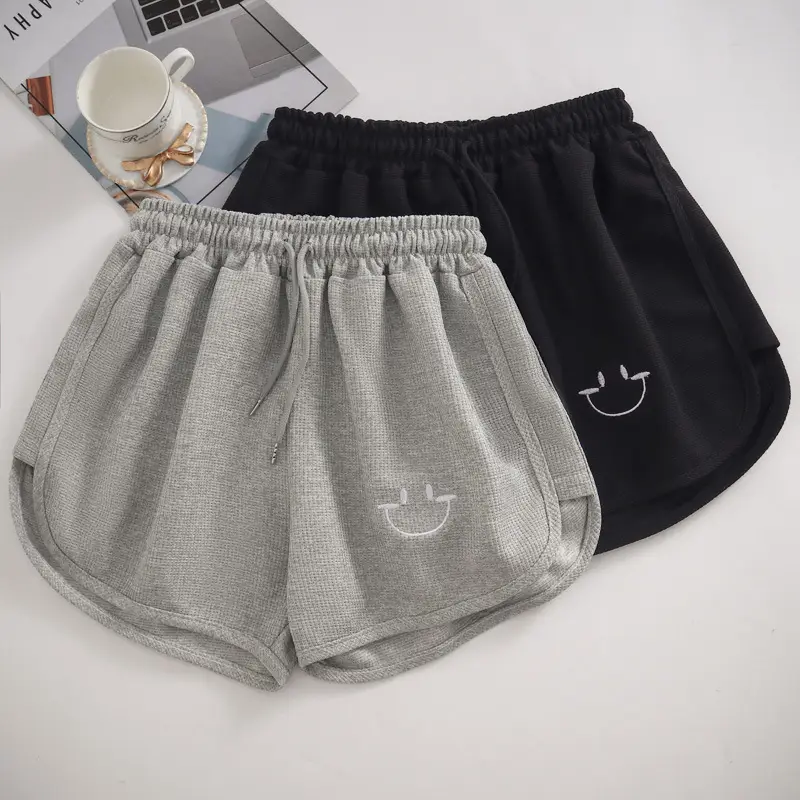 Women Waffle Knit Shorts 2025 Summer Loose Fit — feature 15