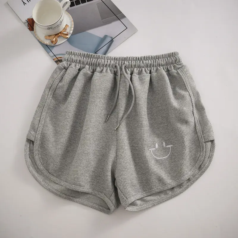 Women Waffle Knit Shorts 2025 Summer Loose Fit — feature 5