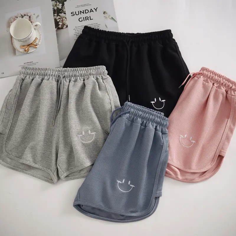 Women Waffle Knit Shorts 2025 Summer Loose Fit — feature 8
