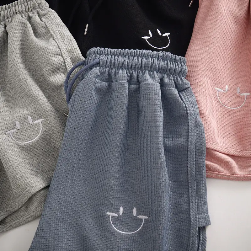 Women Waffle Knit Shorts 2025 Summer Loose Fit — feature 9