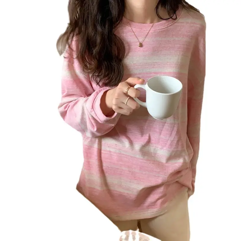 Women Striped Long Sleeve T-Shirt Autumn 2024 - Image 5