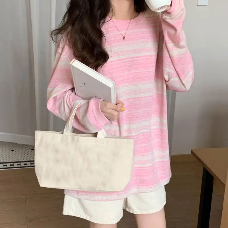 Women Striped Long Sleeve T-Shirt Autumn 2024 — feature 20