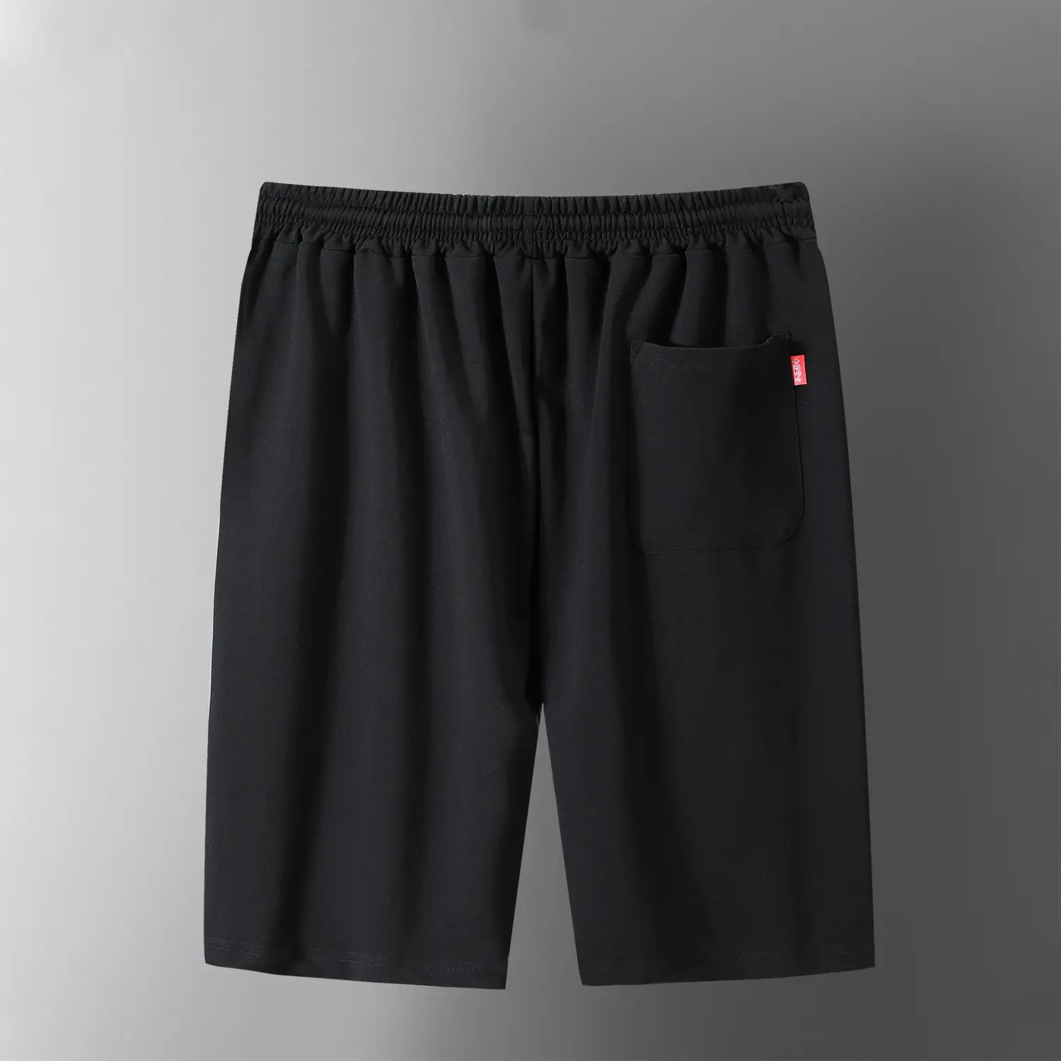 Men's Black Terry Shorts Summer Breathable Cool Sports - Image 2