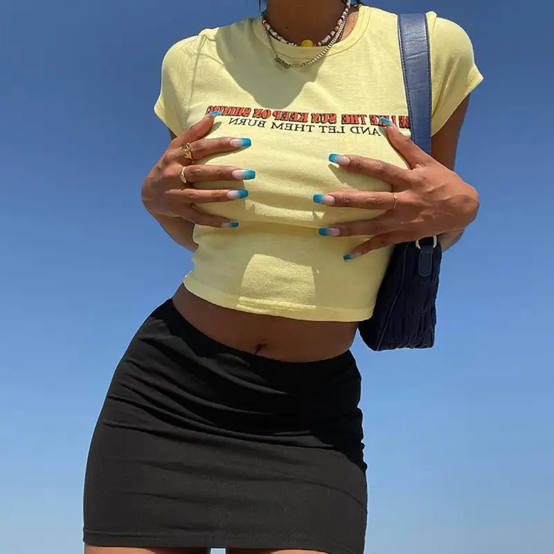 High Waist Elastic Black Slim Skirt for Women — feature 13