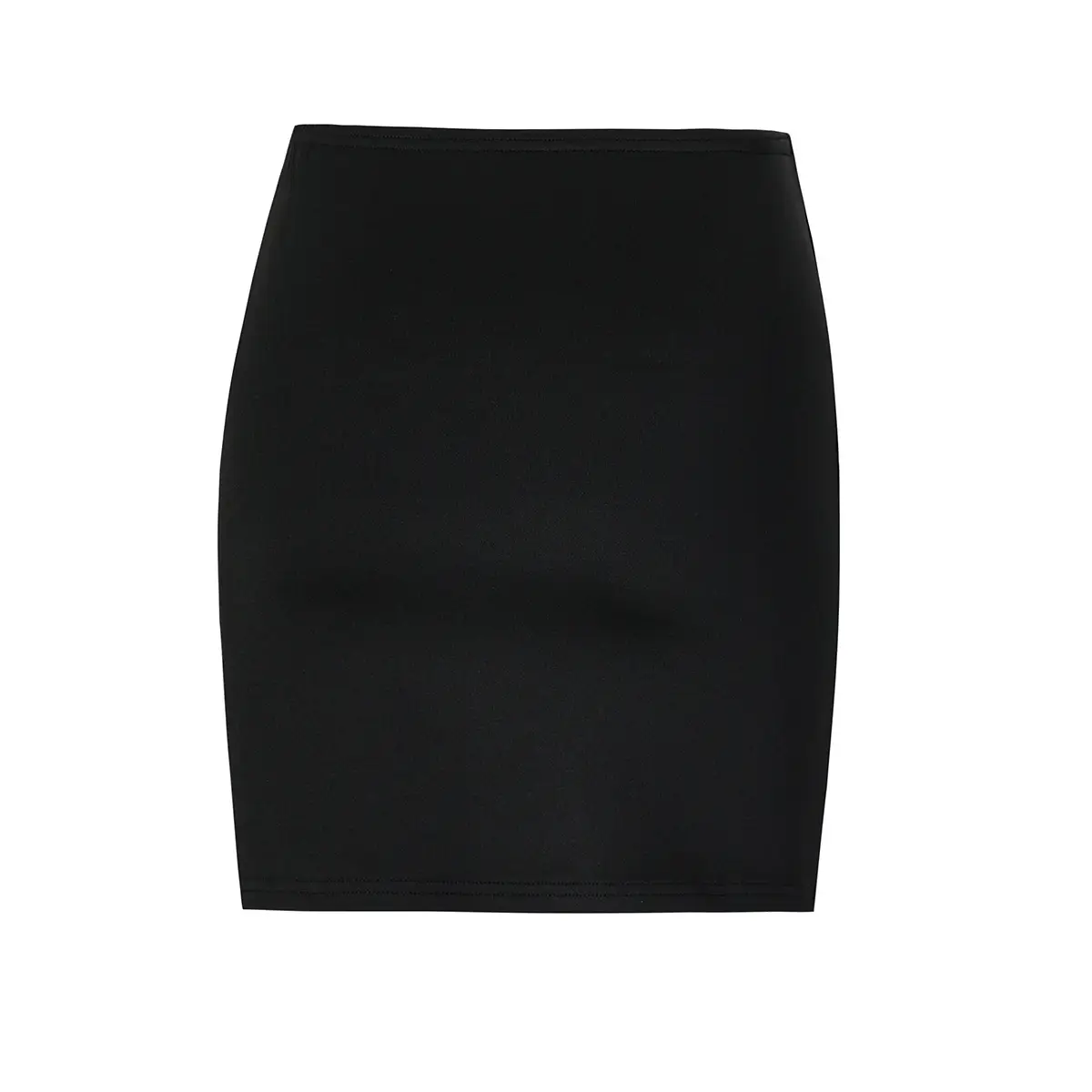 High Waist Elastic Black Slim Skirt for Women — feature 8