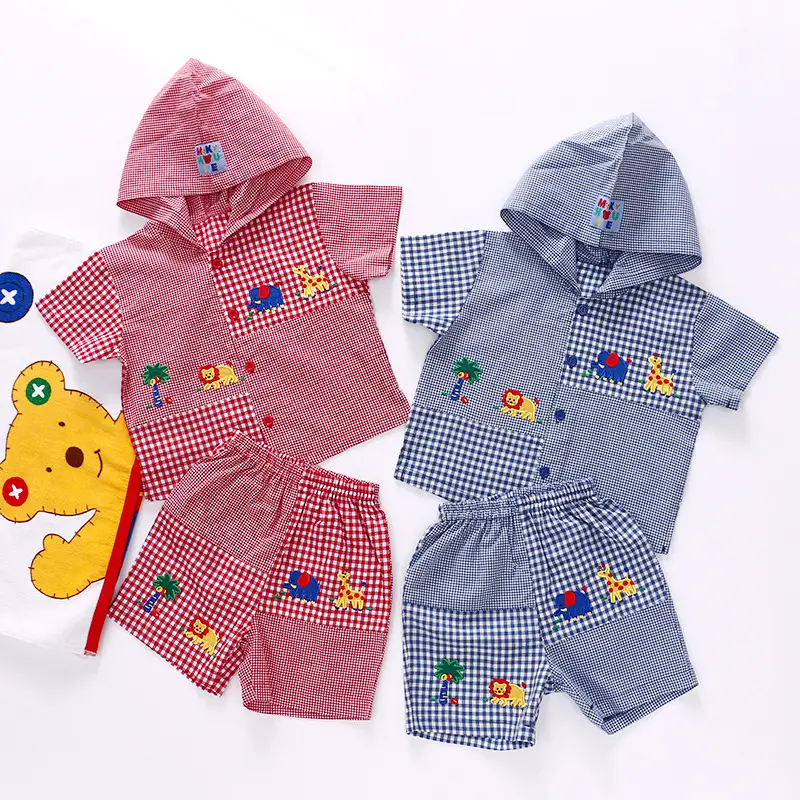 Japanese Style Cartoon Bear Shorts Suit for Kids One Piece - Image 5
