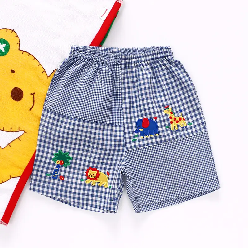 Japanese Style Cartoon Bear Shorts Suit for Kids One Piece - Image 4
