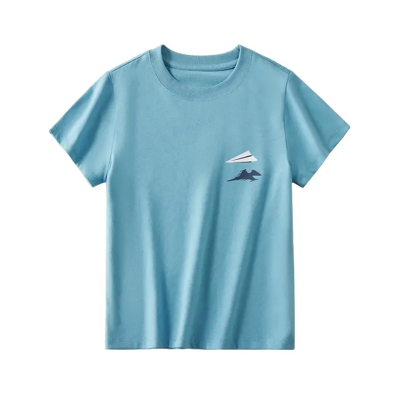 Boys Korean Printed T-Shirt Pure Cotton Short Sleeve - Image 10