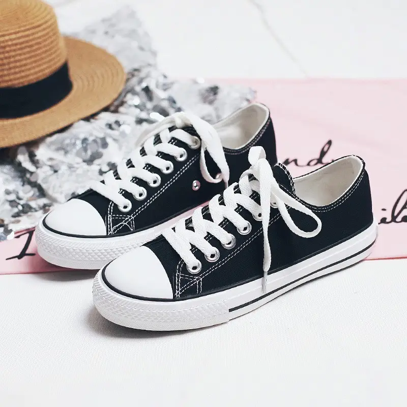 2026 Breathable White Shoes for Women, New Spring and Autumn Versatile Thick-Soled Canvas Shoes, Student Casual Sneakers, Ins Trendy Wholesale - Image 8