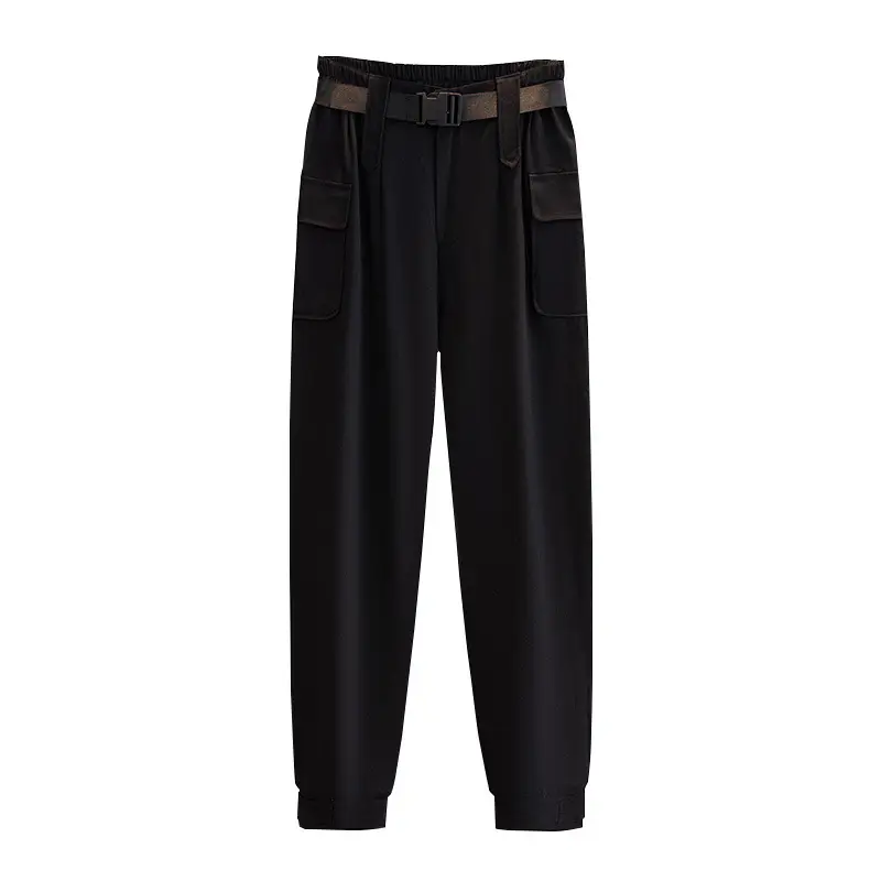 Women Beige Fat Body Jogger Pants Plus Size - Image 6