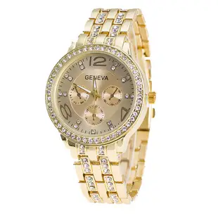 Luxury Gold Diamond Watch with LED Display — feature 28