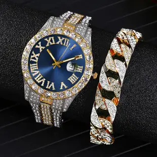Luxury Gold Diamond Watch with LED Display — feature 4