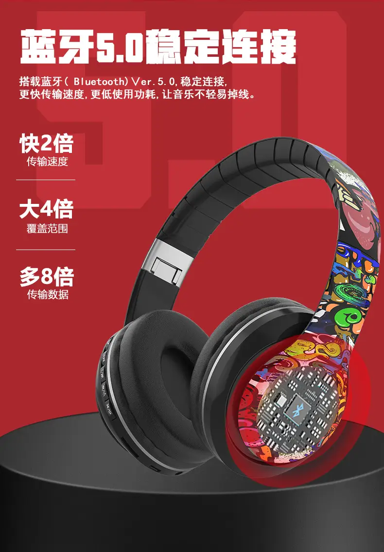 Dr46 Bluetooth Headset with Long Battery & Creative Design — feature 10