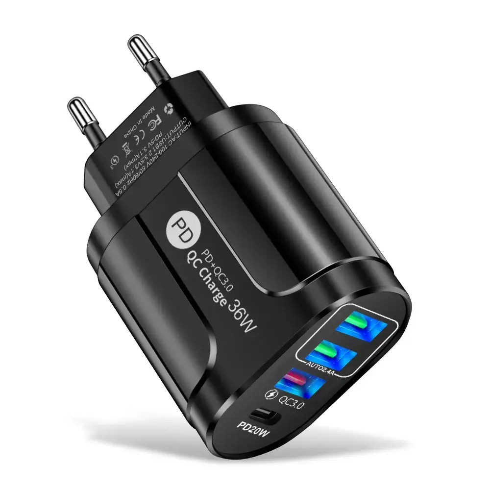 PD36W Multi-Port Charging Head with Type-C & 3 USB Ports - Image 4