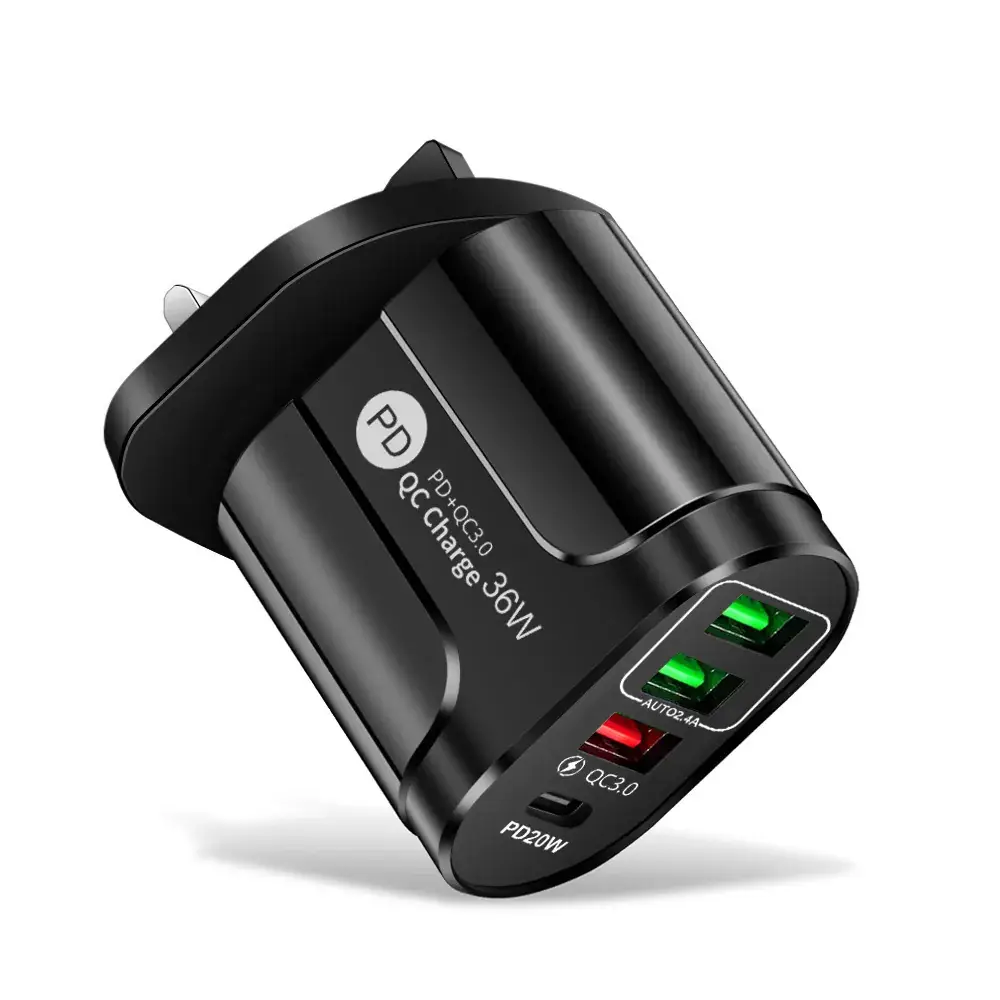 PD36W Fast Charging Head with Type-C & 3.5W USB Ports - Image 3