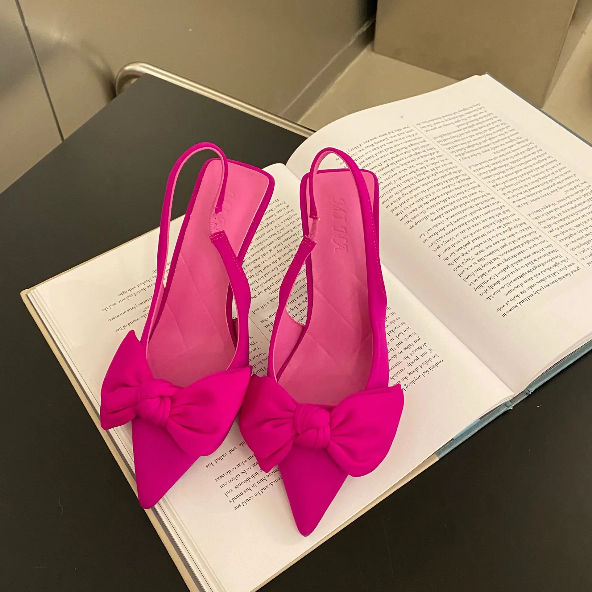 Black Bow Stiletto Heels for Women 2023 - Image 7