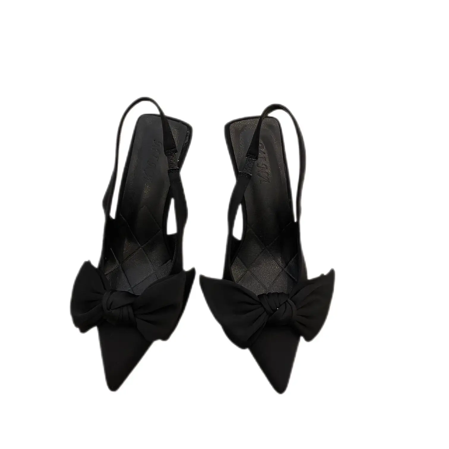 Black Bow Stiletto Heels for Women 2023 - Image 8