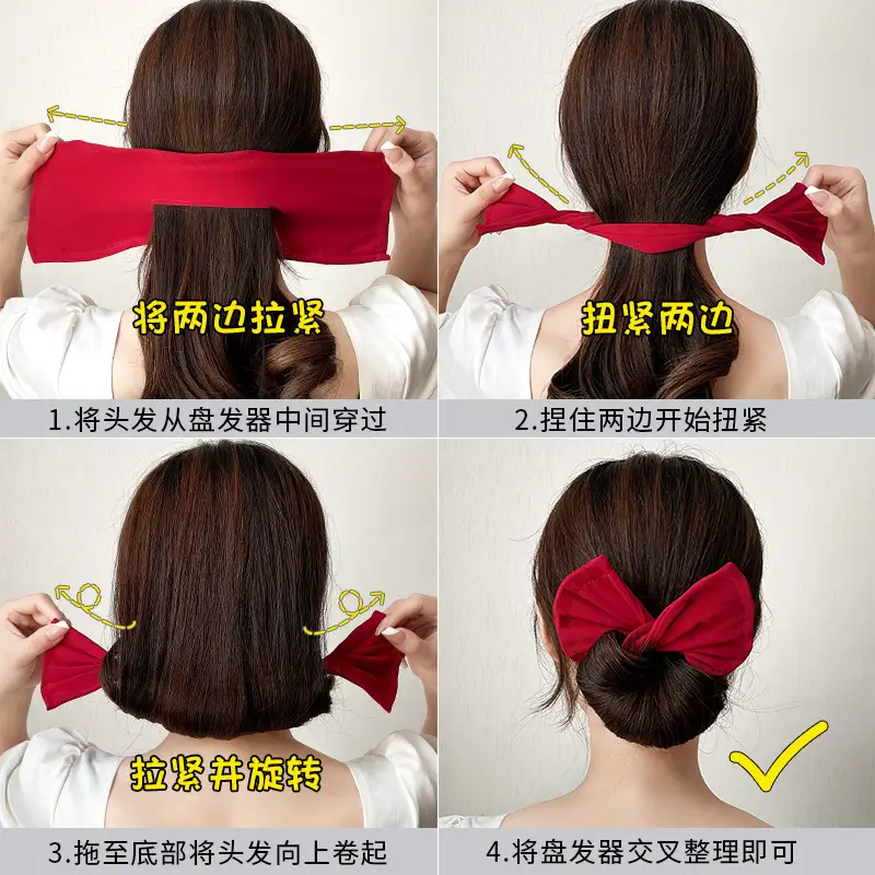 Women's Floral Crossbody Hair Curler Ball Head - Image 17