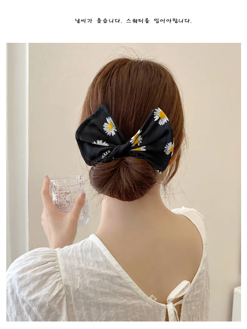 Women's Floral Crossbody Hair Curler Ball Head — feature 11