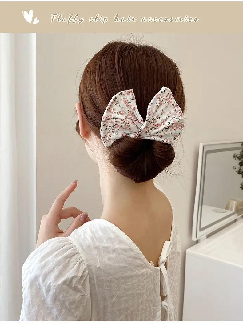 Women's Floral Crossbody Hair Curler Ball Head — feature 2