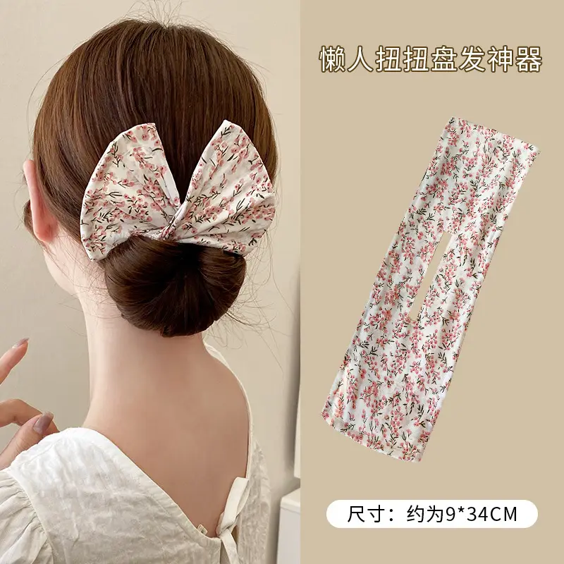 Women's Floral Crossbody Hair Curler Ball Head - Image 3