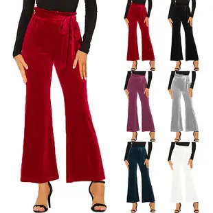 2022 Velvet Slit Pleated Women's Dress Red — feature 12