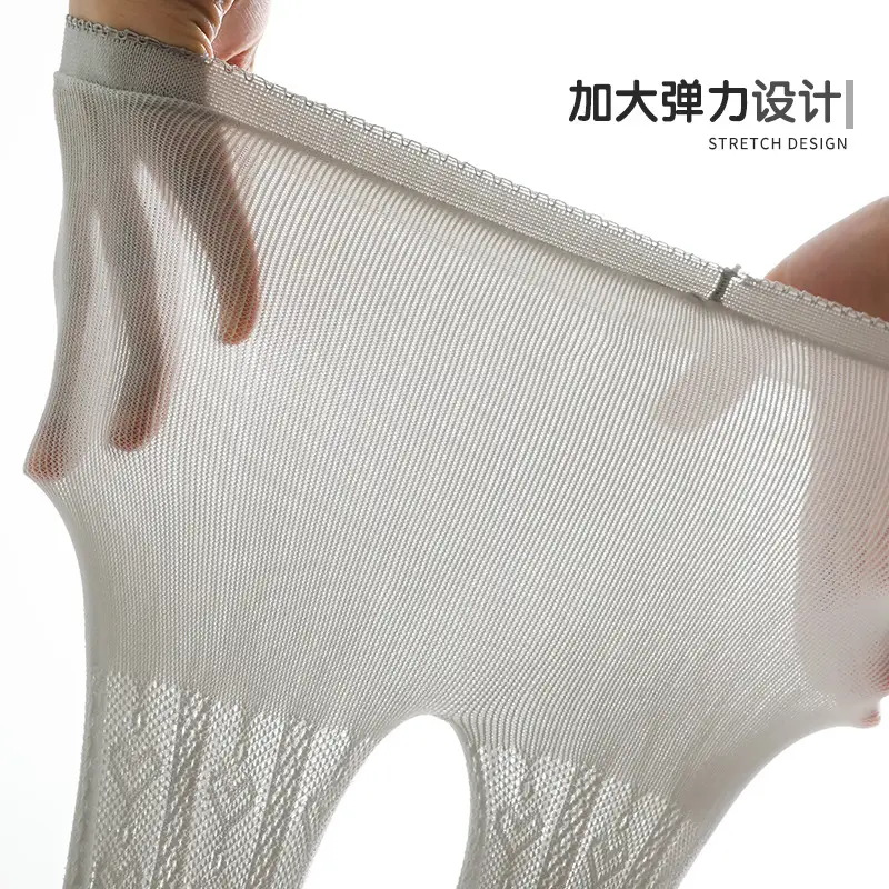 Spring Mesh Pantyhose for Girls Leggings White Pink Grey - Image 8