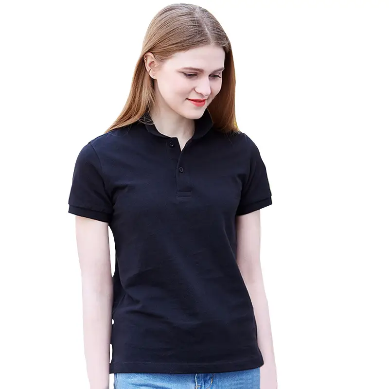 Men Blue Cotton Polo Shirt 220g Loose Fit