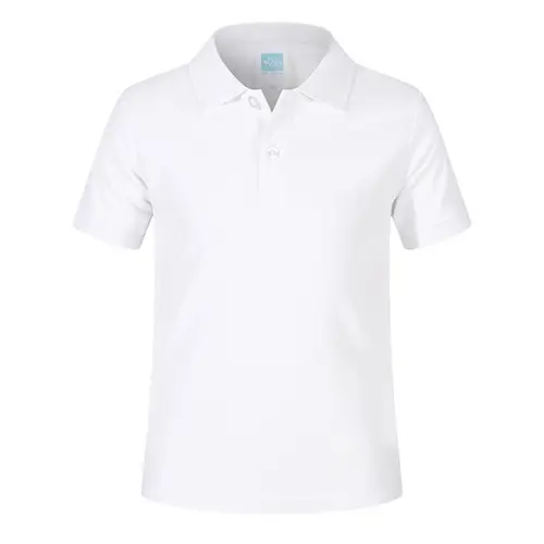 Men Blue Cotton Polo Shirt 220g Loose Fit