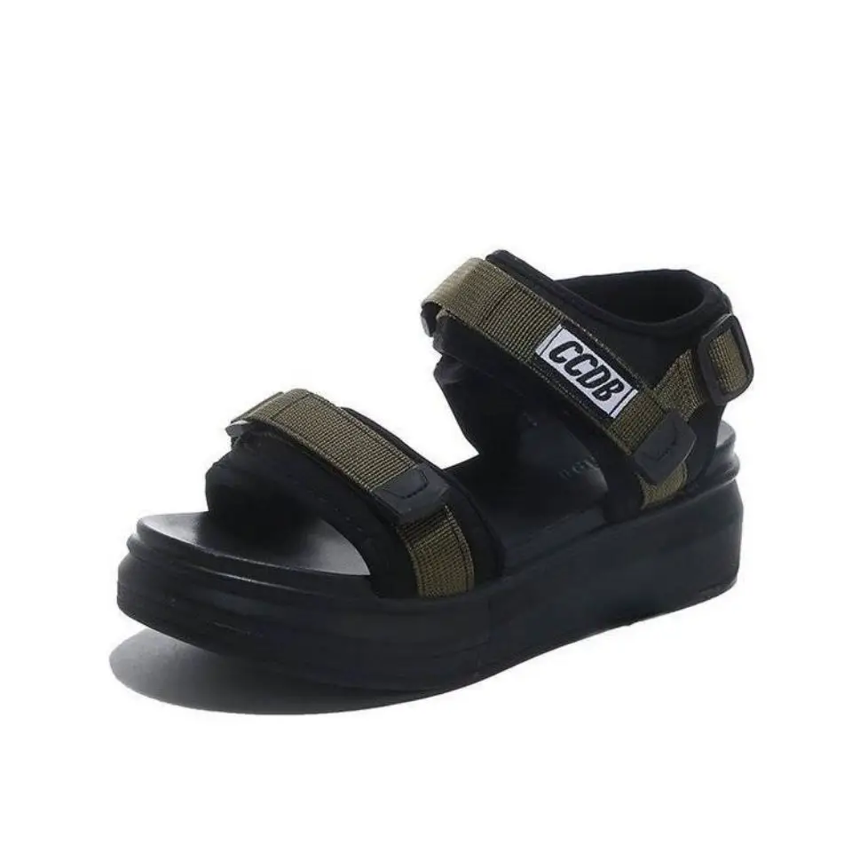 Women's Black Platform Wedge Sandals Summer
