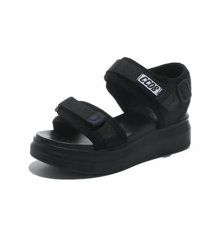 Women's Black Platform Wedge Sandals Summer — feature 12
