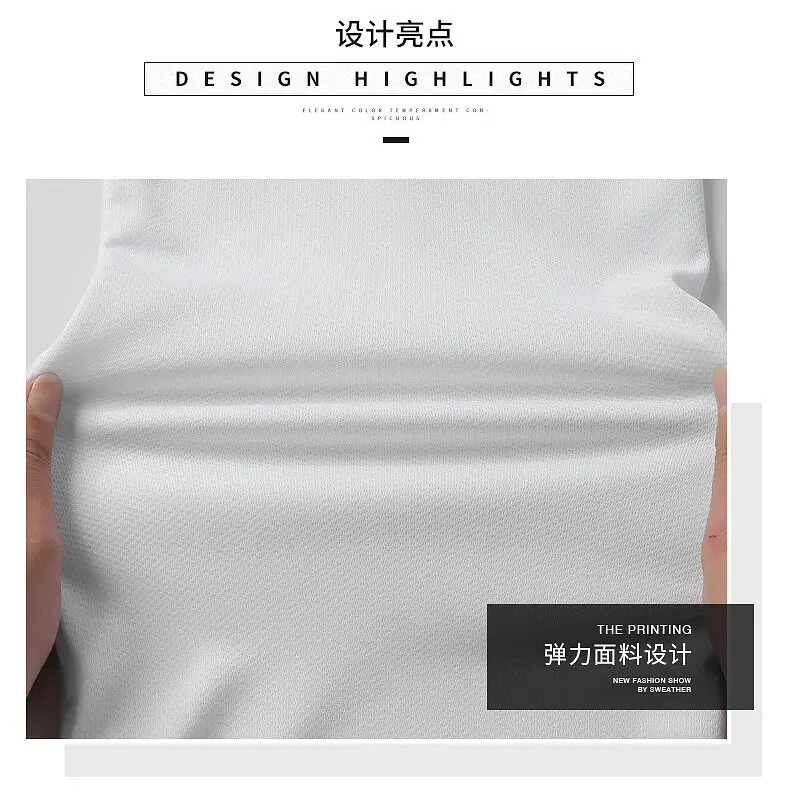 Men White 3-Piece Sports Suit with Black Shorts — feature 5