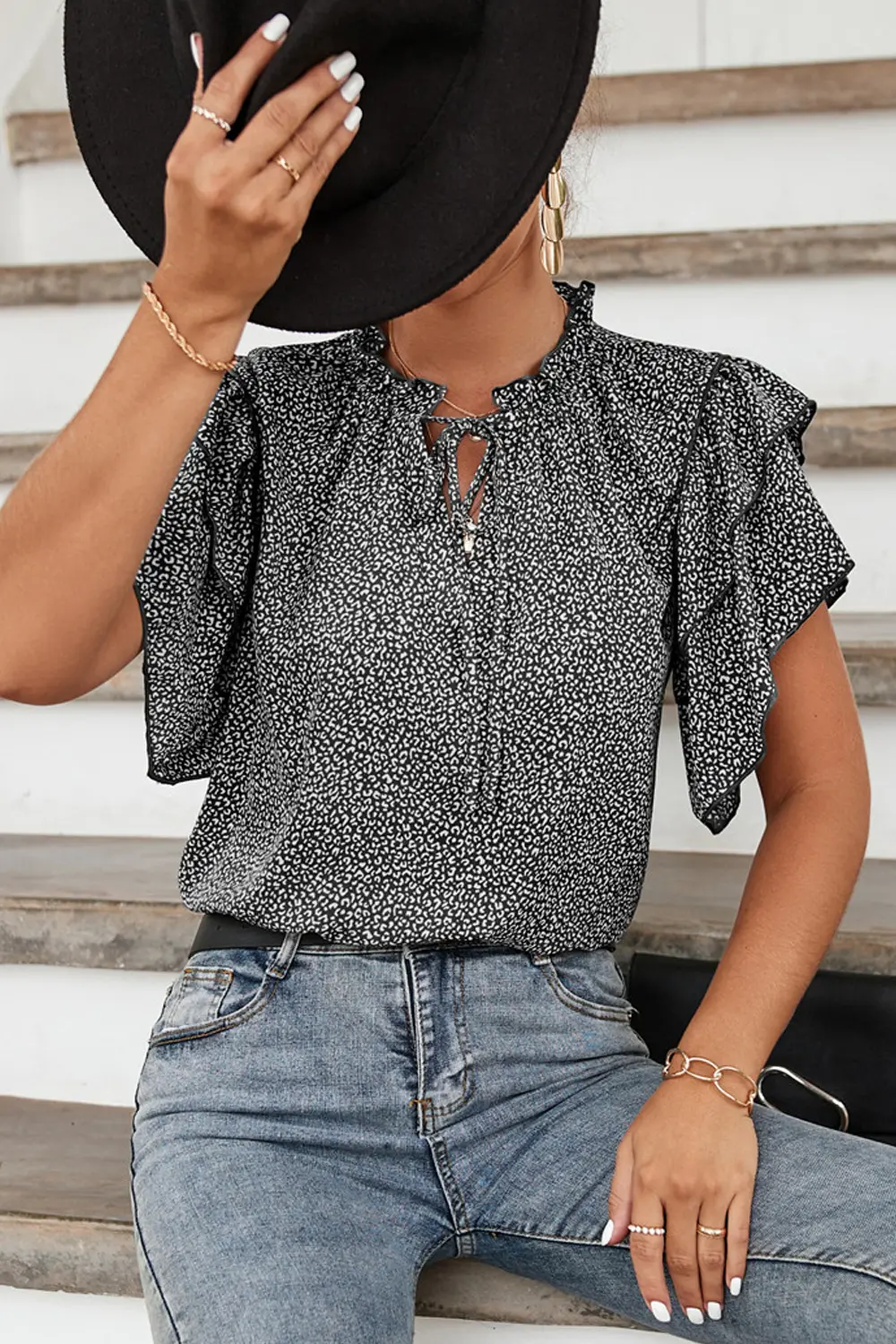 2022 Hot Leopard Print V-Neck Top for Women — feature 30