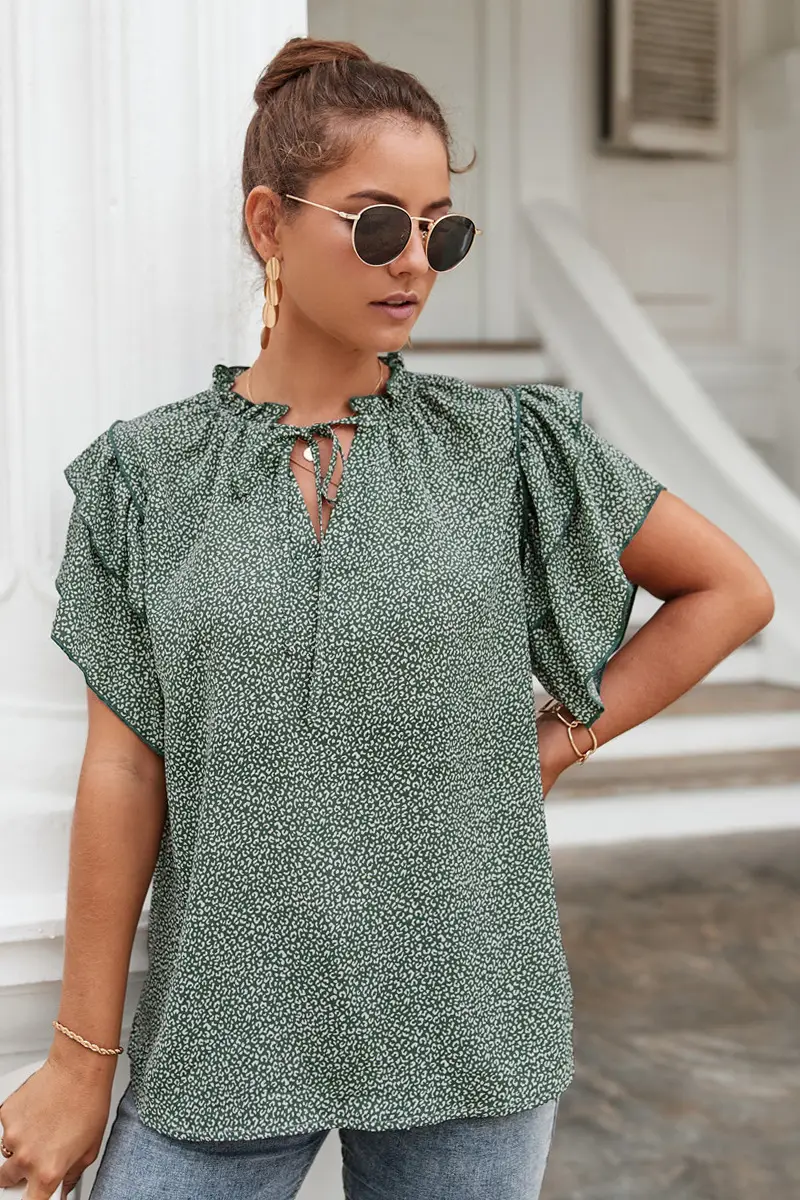 2022 Hot Leopard Print V-Neck Top for Women — feature 39