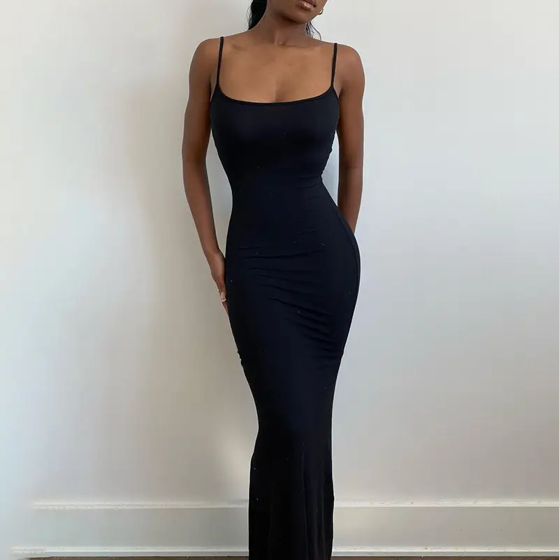 European Women's Red Sleeveless High-Waist Dress 2026 - Image 9