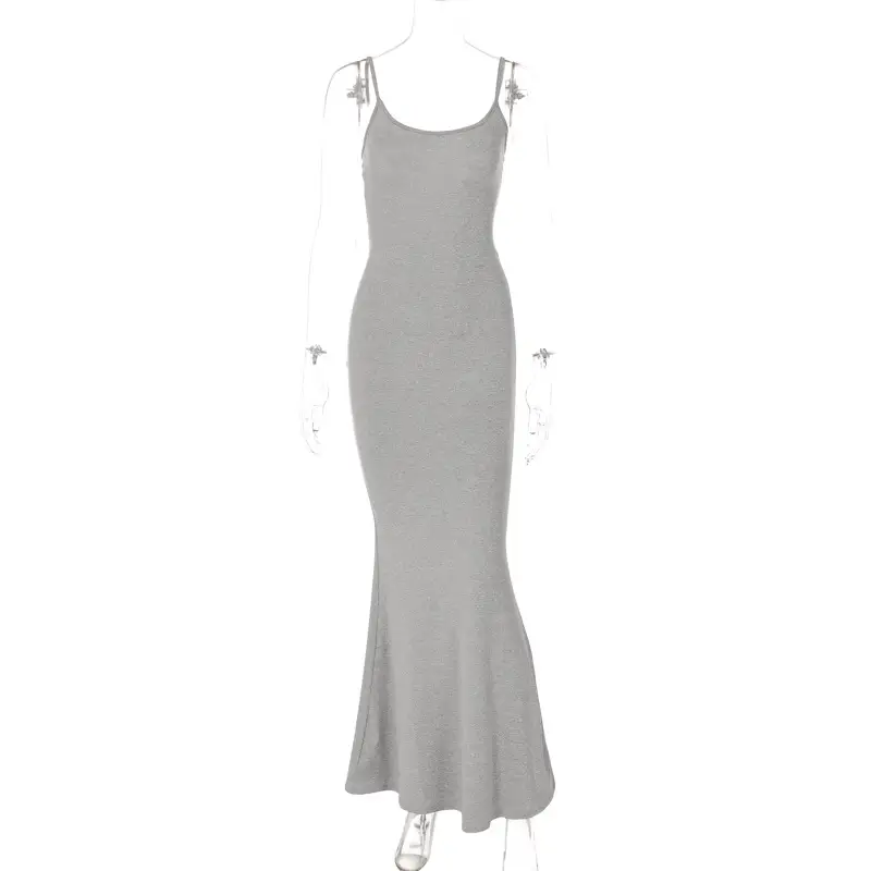 European Women's Red Sleeveless High-Waist Dress 2026 - Image 2
