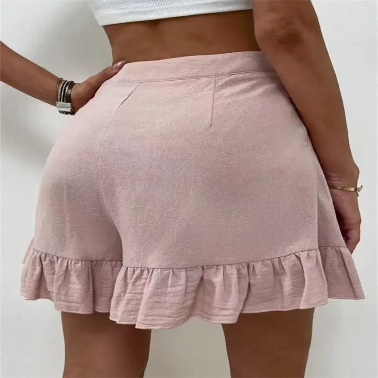 Women's Olive Green Wide Leg Shorts 2026 - Image 15