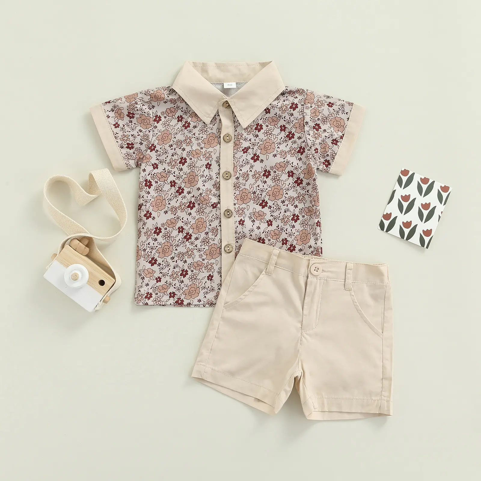 Cross-border 2022 Printed Suit for Girls 1-10 Years