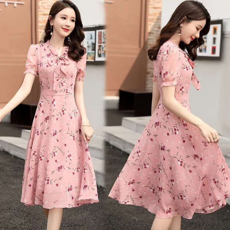 Thai Style Floral Skirt Dress Fat Waist Large Size - Image 9